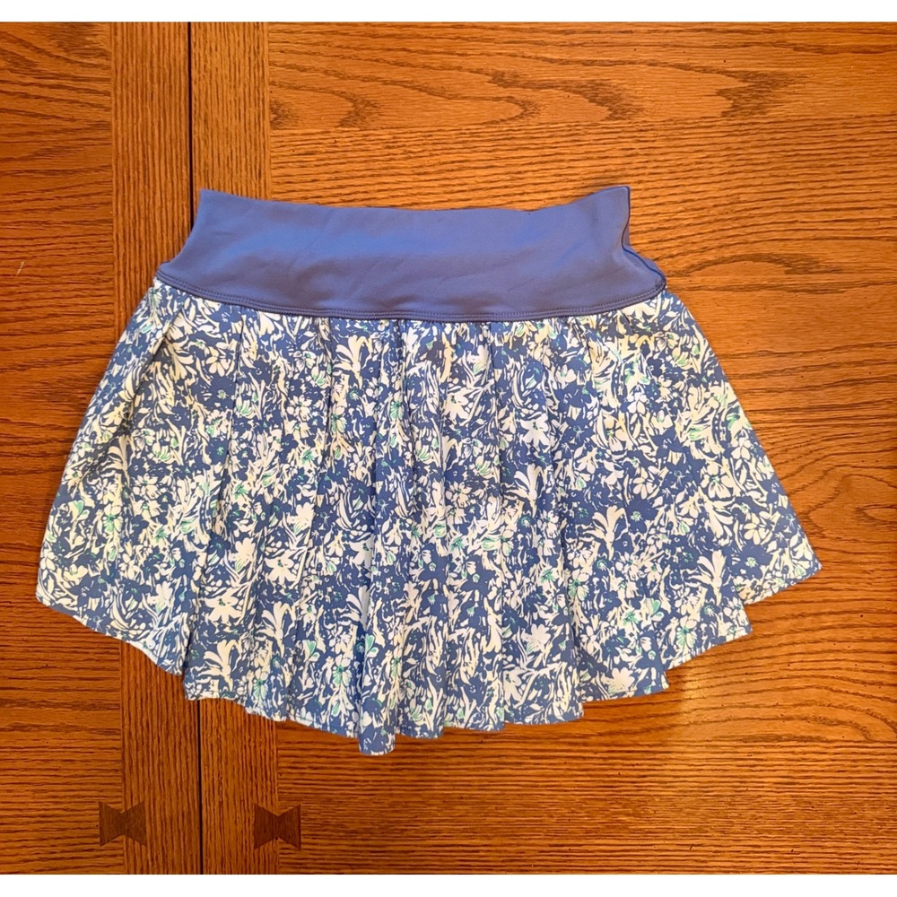 OFFLINE by Aerie Skort Small Blue Floral Real Me Athletic Pockets
